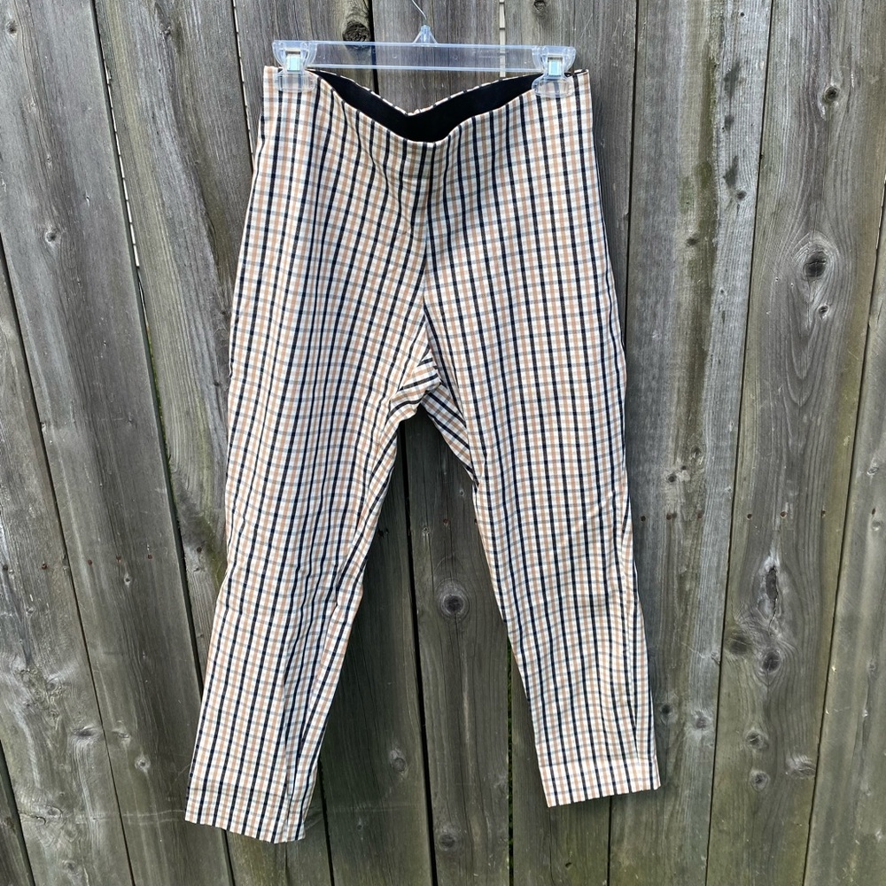 side-zip skinny ankle pants
